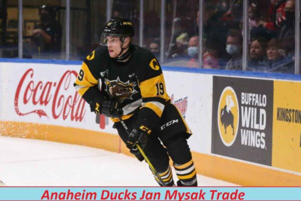 Anaheim Ducks Jan Mysak trade