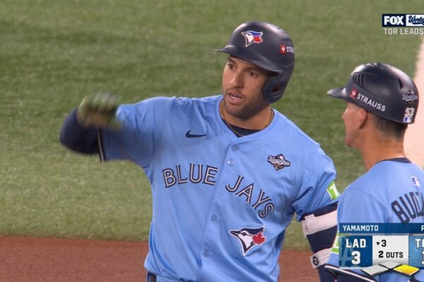 George Springer rips RBI single to trim Dodgers’ lead over Blue Jays